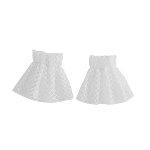 CONGARTENO Paar Damen-armbänder Aus Spitze Weiß Dekorative Manschetten Für Hemden Anmutige Handmanschetten Modischer Stil von CONGARTENO