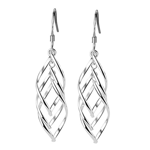 CONGARTENO Gedrehte Ohrringe Kupfer Ohrstecker Ohrhänger Schmuck Stilvolle Dekoration von CONGARTENO