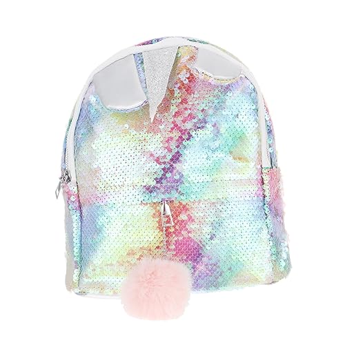 CONGARTENO 1 Stück Unicorn Pailletten Bücherbag Kinder Rucksack Bunte Schultern Tasche von CONGARTENO