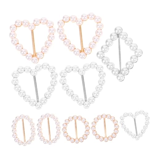 CONGARTENO 10 Stück Halstuch Clips Schalschnalle Strapazierfähigem Metall für T-Shirts Schals und Tücher Vielseitig für Damen und Herren Zubehör für Verschiedene Outfits von CONGARTENO