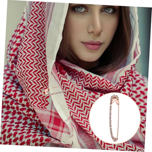 CONGARTENO 10 Stück Strass Sicherheitsnadeln U Förmig Broschen Schmucknadeln für Kleidung Langlebiger Zinklegierung Sicherer Halt für Pullover Schals Kleider Eleganter Bling Anstecker in von CONGARTENO