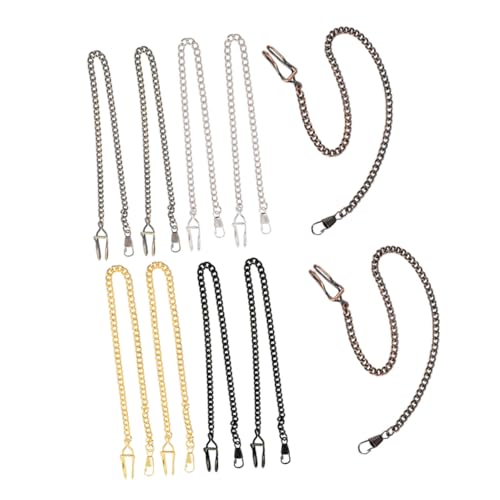 CONGARTENO 10 Stück Teiliges Taschenuhrketten Retro Vintage Legierungsketten mit Verschluss Langlebige Uhrenketten für Herren Damen als Weste oder Hosenclip Ketten von CONGARTENO