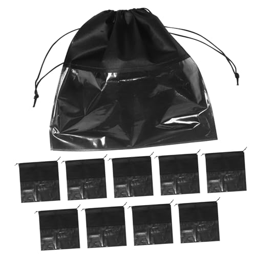 CONGARTENO 10stücke Teiliges Schuhaufbewahrungstaschen Gewebtem Material Mit Durchsichtigen Fenstern Staubdicht Für Reisen Und Zuhause Für Männer Und Frauen von CONGARTENO
