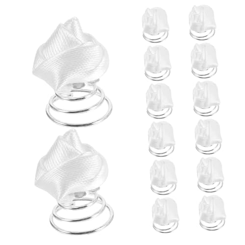 CONGARTENO 12 Stück Teiliges Spiral Haarspangen für Mädchen und Frauen Leichte Langlebige Metall und Stoff Haarklammern mit Zierlicher Spiralform Wiederverwendbar für Verschiedene Frisuren von CONGARTENO