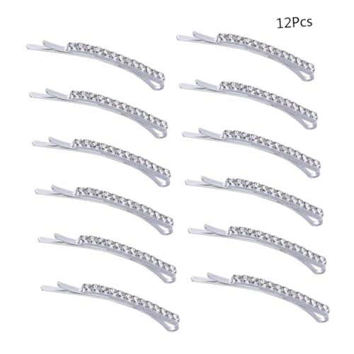 CONGARTENO 12 Stück Teiliges Strass Haarspangen für Frauen Stilvolle Haarklammern mit Starkem Halt Haarschmuck Accessoires für Hochzeit Party und Alltag Geeignet für Verschiedene Haararten von CONGARTENO
