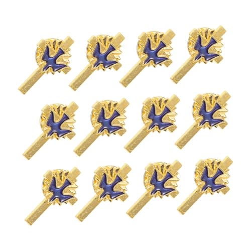 CONGARTENO 12stücke Taubennadel Mit Kreuz Und Taube Emaillebrosche Aus Legierung Für Beerdigungen Brustnadeln Rucksäcke Kleidung Taschen Hüte Und Inspirierte Dekoration von CONGARTENO