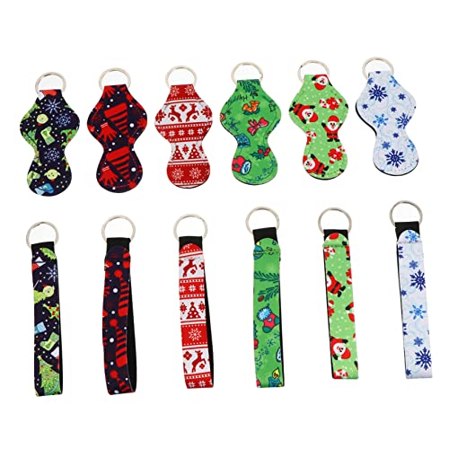 CONGARTENO 12stücke Teiliges Neopren Schlüsselanhänger Lippenstift Für Lotion Tragbar Und Geruchsneutral Mit Praktischem Zur Einfachen Befestigung von CONGARTENO