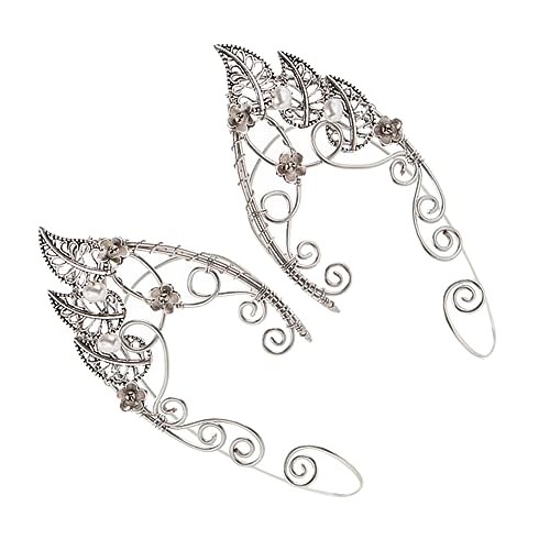 CONGARTENO 1Paar Elf Ohrmanschette Ohrclip nicht Piercing Ohrschmuck für Frauen Ohrzubehör für Besondere Anlässe Einzigartiges Design mit Hohem von CONGARTENO
