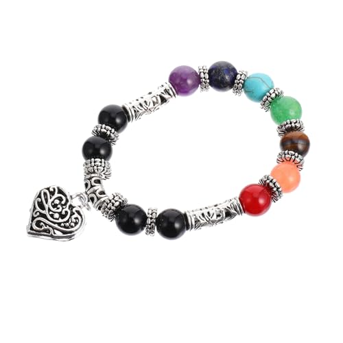 CONGARTENO Naturstein Armband 8mm Schwarz Damen Handgelenk Kette Schmuck für Alltag Party Reisen von CONGARTENO