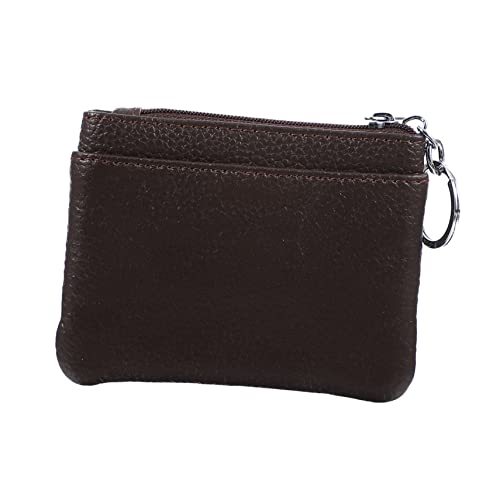 CONGARTENO Tragbare Geldbörse für Damen Multifunktionale Aufbewahrungstasche Rindsleder mit Schlüsselring für Münzen und Karten Praktische Business Tasche für Handtaschen von CONGARTENO