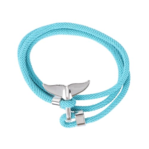 CONGARTENO 1Stück Kreatives Wal Armband Segeltau Handgefertigtes Armreif für Täglichen Gebrauch für Freunde Familie von CONGARTENO