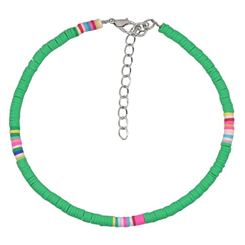 CONGARTENO 1Stück Stylisches Frauen Fußkettchen Polymer Clay Verstellbare DIY Knöchelkette Boho Design für Strand Partys Langlebig von CONGARTENO