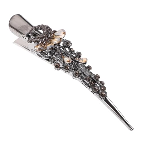 CONGARTENO 1stück Vintage Rhinestone Haarspange Für Damen Tierdesign Große Entenschnabel-haarclip Elegantes Haarschmuck-accessoire Metall Für Hochzeiten Und Besondere Anlässe von CONGARTENO