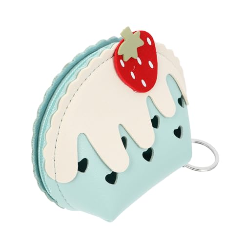 CONGARTENO 1stück Niedliche Erdbeer-münzbörse Mit Reißverschluss Praktischer Schlüsselanhänger Mini-geldbörse Für Kleingeld Und Karten Für Mädchen Und Damen Stylischer Begleiter von CONGARTENO