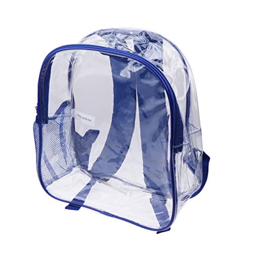 CONGARTENO 1stk Moderucksack Büchertaschen Für Kinder Rucksäcke Klare Umhängetasche Transparenter PVC-Rucksack Mini Schultüte Rucksack Für Kinder Schulranzen Blue von CONGARTENO