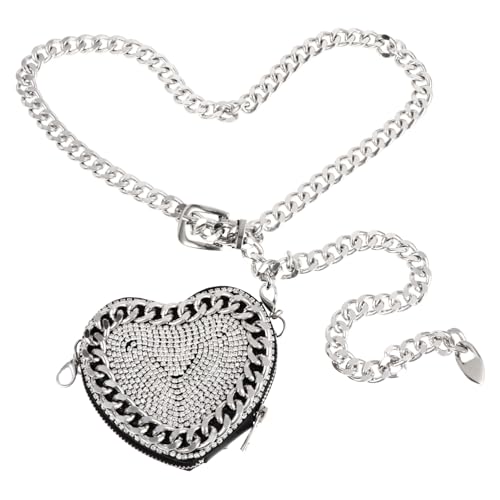 CONGARTENO 1stück Mini Glitzer Gürteltasche Für Damen Funktionsfähige Schultertasche Mit Strass- Für Festivals Und Alltag Leicht Und Tragbar Langlebig Und Praktisch von CONGARTENO