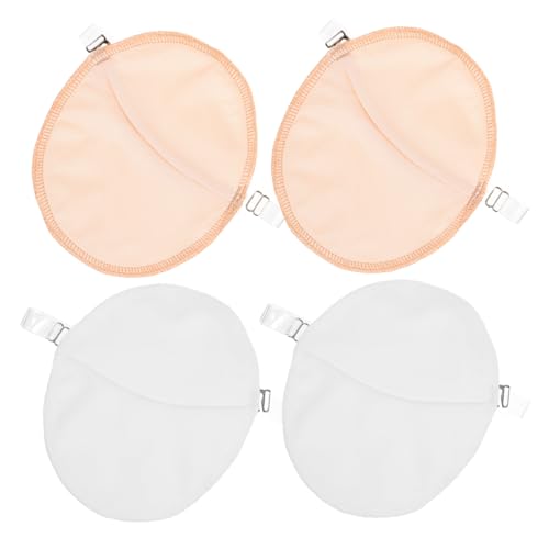 CONGARTENO 2 Paare Achselpads Atmungsaktive Saugfähige Schweißpads mit Transparenten Waschbaren Trägern Wasserfest Unsichtbar Komfortabel für Damen Effektiver Schweißschutz unter von CONGARTENO