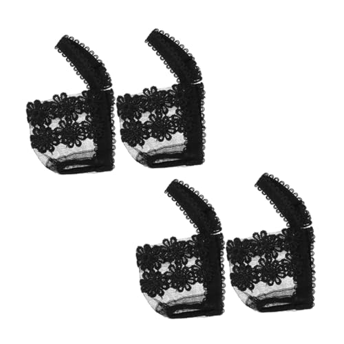 CONGARTENO 2 Paare Anti rutsch Schnürsenkel für High Heels Elastische Verstellbare Schuhriemen mit Spitzen design Flexibel und Angenehm Geeignet für Damen High Heel Schuhe und Sandalen von CONGARTENO