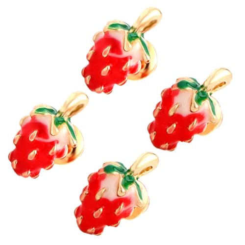 CONGARTENO 2 Paare Damen Ohrstecker Erdbeer Design Schmuck aus Legierung Modische Ohrringe Angenehm Tragbar Party Hochzeit von CONGARTENO