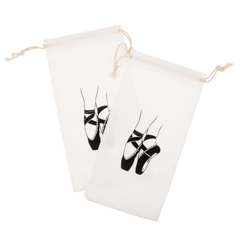 CONGARTENO 2stücke Tanzsack Mit Kordelzug Ballettschuhtasche Für Damen Und Mädchen Aufbewahrungstasche Für Tanzschuhe Badeanzüge Und Toilettenartikel Geeignet Für Strand Sport Und Reisen von CONGARTENO