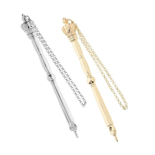 CONGARTENO 2 Stück Bibel Lesezeiger Bibel Leseführer Bibel Lesewerkzeug Tragbares Lesewerkzeug Buchzeiger Gekrönter Zeiger Jüdischer Charme Buchseitenzeiger Zinklegierung Silber von CONGARTENO