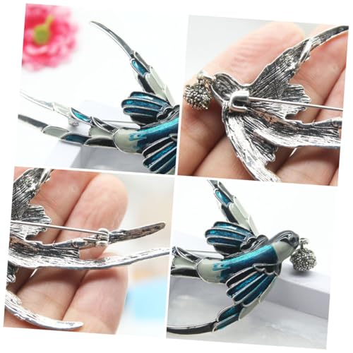 CONGARTENO 2 Stück Damen Brosche Swallow Design Bunte Lackierte Legierung Anstecknadeln Modisch Elegant Leicht für Kleidung und Basteln von CONGARTENO