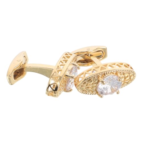 CONGARTENO 2stücke Manschettenknöpfe Aus Metall Mit Zirkonia Für Herren Stilvolle Hemdmanschettenknöpfe Im Französischen Stil Schmuckzubehör Für Business-anzüge Und Formelle Anlässe von CONGARTENO