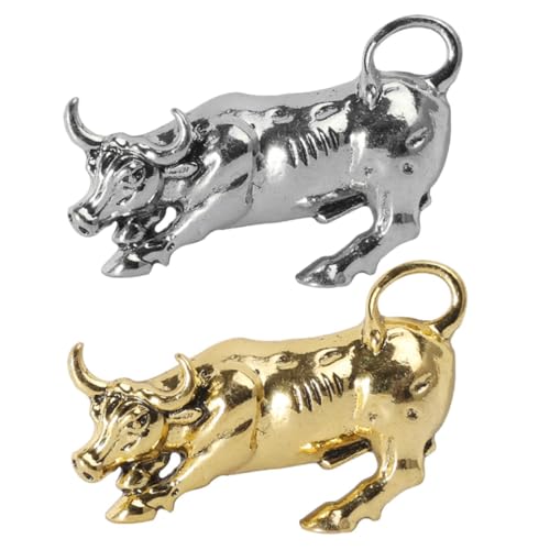 CONGARTENO 2 Stück Herrenbroschen im Vintage Stil Rinds kuh Motiv aus Legierung Modische Anstecknadeln für Anzug Vielseitige Kleidung Accessoires Geschenk für Männer Zufällige Farbe von CONGARTENO