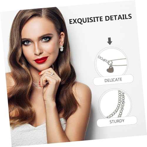 CONGARTENO 2 Stück Kreative Paperclip Kette Damen Modischer Kettenanhänger Leichte Clavicle Chain Ausgefallenes Design Individuelles Schmuckstück für Alltag und Party von CONGARTENO