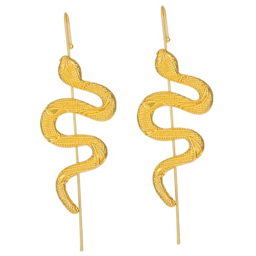 CONGARTENO 2 Stück Piercing Snake Ear Cuff Leichte Ohrringe im Schlichten Eleganten Schlangen design Angenehm Tragbar Sicherer Halt für Damen Modisches zu Weihnachten und Valentinstag von CONGARTENO