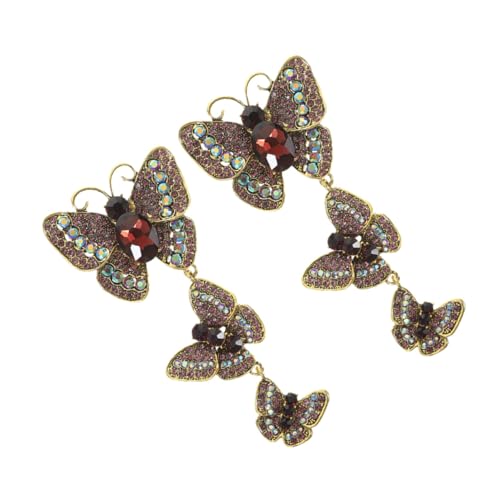 CONGARTENO 2stücke Frauen Brosche Schmetterling Mit Strass Vintage Anstecknadel Für Kleidung Schal Und Stola Elegantes Accessoire Für Besondere Anlässe von CONGARTENO