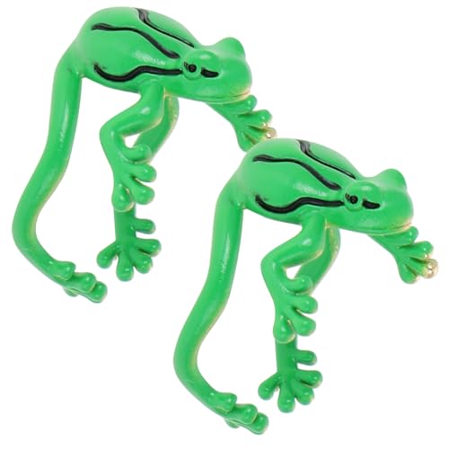 CONGARTENO 2 Stück Verstellbare Frosch ringe Damen Tierische Schmuck Offene Fingerringe Einstellbar Verspieltes Design Alltag und Anlass von CONGARTENO