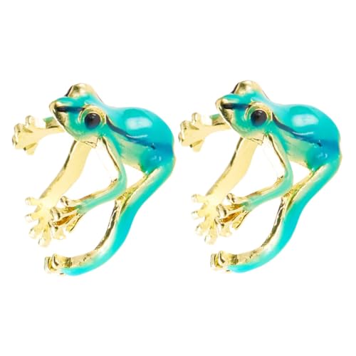 CONGARTENO 2stücke Froschring Mit Froschmotiv Offener Verstellbarer Ring Für Damen Tierschmuck Aus Legierung Verspieltes Design Für Mädchen Modeaccessoire Für Alltag Und Party von CONGARTENO