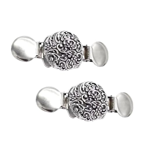 CONGARTENO 2 Stück Vintage Pullover Clips für Damen Set Retro Strickjacke Brosche mit Blumenmuster für Kleidung für Formelle und Lässige Anlässe von CONGARTENO