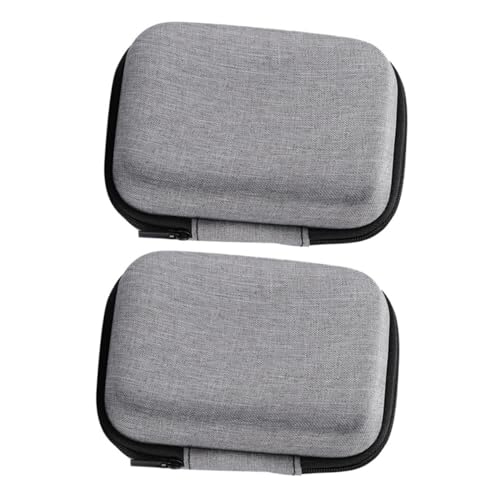 CONGARTENO 2 Stück wasserdichte Eva Aufbewahrungstasche mit Reißverschluss Robuste Multifunktionale Organizer Tasche für Mikrofone Kopfhörer Ladegeräte und Elektronikzubehör Praktische von CONGARTENO