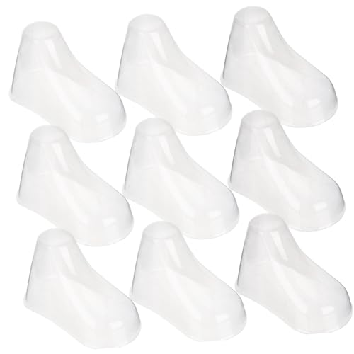 CONGARTENO 20 Stück Teiliges Transparente Babyfuß modelle aus Robustem PVC Langlebige Schuh Sockendisplays für Kleinkinder für Ladengeschäfte und Zuhause Formstabil und Praktisch von CONGARTENO