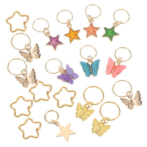 CONGARTENO 20st Dreadlock-haarring-set Keine Rutsch Haarspangen Clips Für Haarschmuck Geflochtener Haarschmuck Haarring Haaranhänger Aus Metall Zopfhaar-accessoires Zinklegierung von CONGARTENO