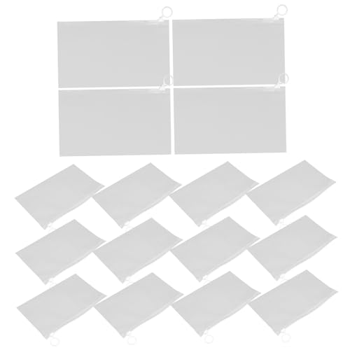 CONGARTENO 20stücke Reißverschluss Federmäppchen wasserdichte Aufbewahrungstaschen Für Kosmetik Und Schreibwaren Tragbare Transparente Organizer Für Reisen Und Schule von CONGARTENO