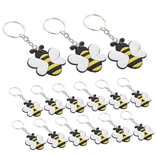 CONGARTENO 24stücke Niedlicher Cartoon Bienen Schlüsselanhänger Dekorative Schlüsselringe Für Taschen Und Für Partys Und Anlässe von CONGARTENO