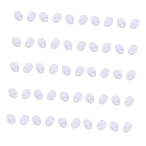 CONGARTENO 25 Paare Clip -Nasenhalterung Pads Nasenpolster für Brille runden Brillenzubehör Sonnenbrillen-Nasenpad Nasenschutz für schnapsgläser Brillennasenpolster Nasengriffe für Brillen von CONGARTENO