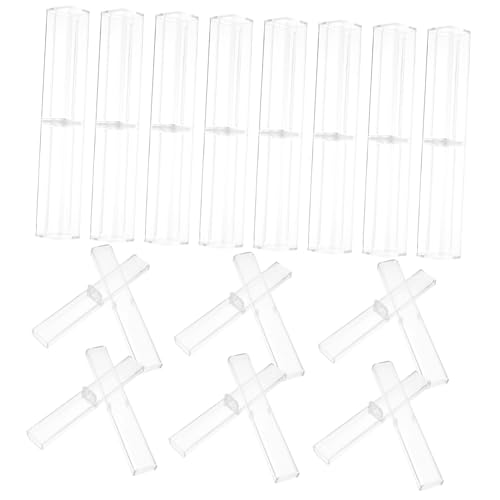 CONGARTENO 25 Stück Teiliges Transparentes Stift aufbewahrungsset Quadratische Leichte Geschenkbox für Stifte für Geburtstage Zeremonien Praktische Stiftdisplaybox von CONGARTENO