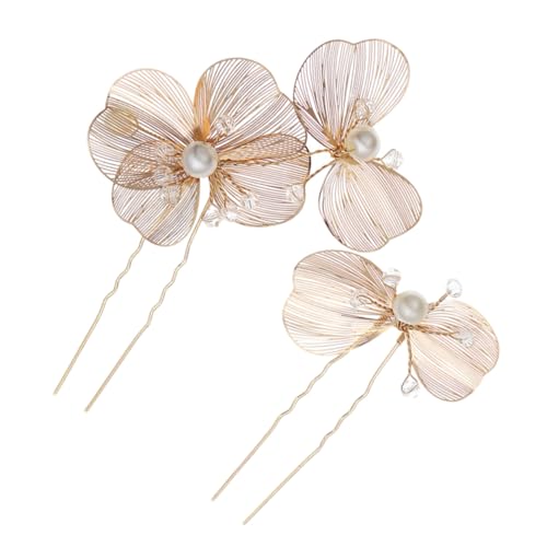 CONGARTENO 2stücke Vintage Haarnadeln Mit Strass Handgefertigte Blumen-haarspangen Für Bräute Eleganter Haarschmuck Für Hochzeiten Und Besondere Anlässe von CONGARTENO