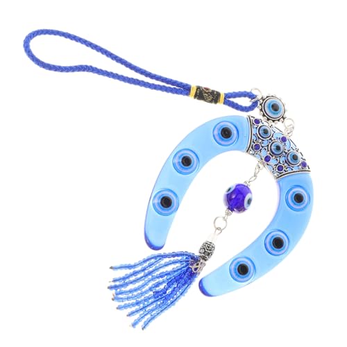 CONGARTENO 2stücke Horseshoe Evil Eye Schlüsselanhänger Aus Modischer Auto Schlüsselring Blau Für Und Dekorationen Für Jeden Anlass von CONGARTENO