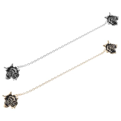 CONGARTENO 2stücke Kleidung Clips Cinch Pullover Clips Strickjacke Brosche Broschen Kleid Pullover Brosche von CONGARTENO