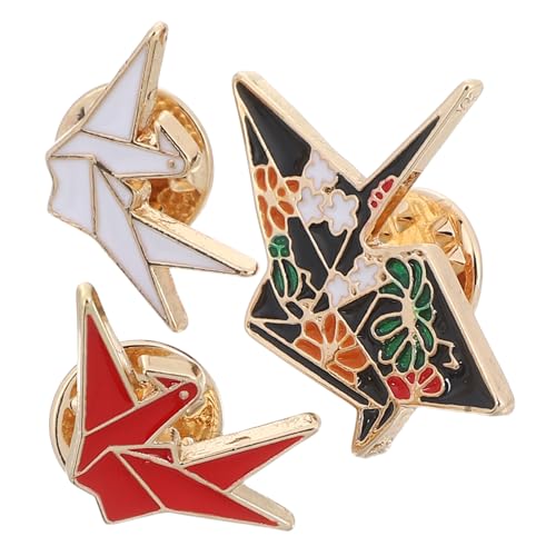 CONGARTENO 3 STÜCKE Teiliges Cartoon Brustnadel Lustige Legierungsbrosche Rot Weiß und Schwarz Kreative Anstecknadel für Kleidung für Partys Geburtstage und Besondere Anlässe von CONGARTENO