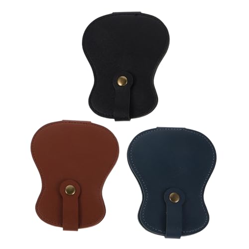 CONGARTENO 3 Stück Gitarrenplektrum Organizer Tasche Große Kapazität Pick Aufbewahrungstasche mit Fächern für Akustik Bassspieler Kompaktes Reiseetui von CONGARTENO