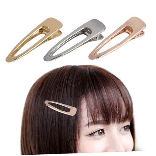 CONGARTENO 3 Stück Teiliges Geometrische Legierte Haarklammern mit Hohlem Design Stabile Haarspangen für Frauen und Mädchen Modische Haarnadeln in Gold Silber und Roségold Einfache Anwendung von CONGARTENO