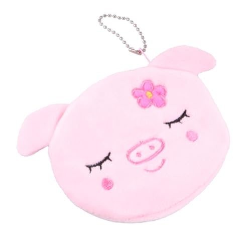 CONGARTENO 3 Stück Teiliges Kleine Geldbörsen Plüsch Münzbörse Schlüsselanhänger Flauschig Leicht mit Reißverschluss für Mädchen Alltag Schule Shopping von CONGARTENO