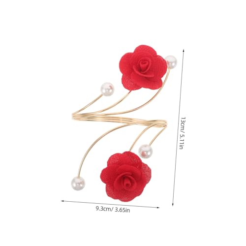 CONGARTENO 3stücke Goldene Armmanschette Für Damen Mit Blumenmuster Verstellbares Legierungsarmband Mit Offenem Design Oberarmschmuck Als Accessoire Für Verschiedene Outfits von CONGARTENO