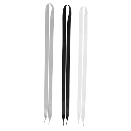 CONGARTENO 3 Stück Teiliges Satin Schnürsenkel Damen Modisch Verschleißfest Dekorativ Vielseitig Passend für Sneaker und Freizeitschuhe in von CONGARTENO